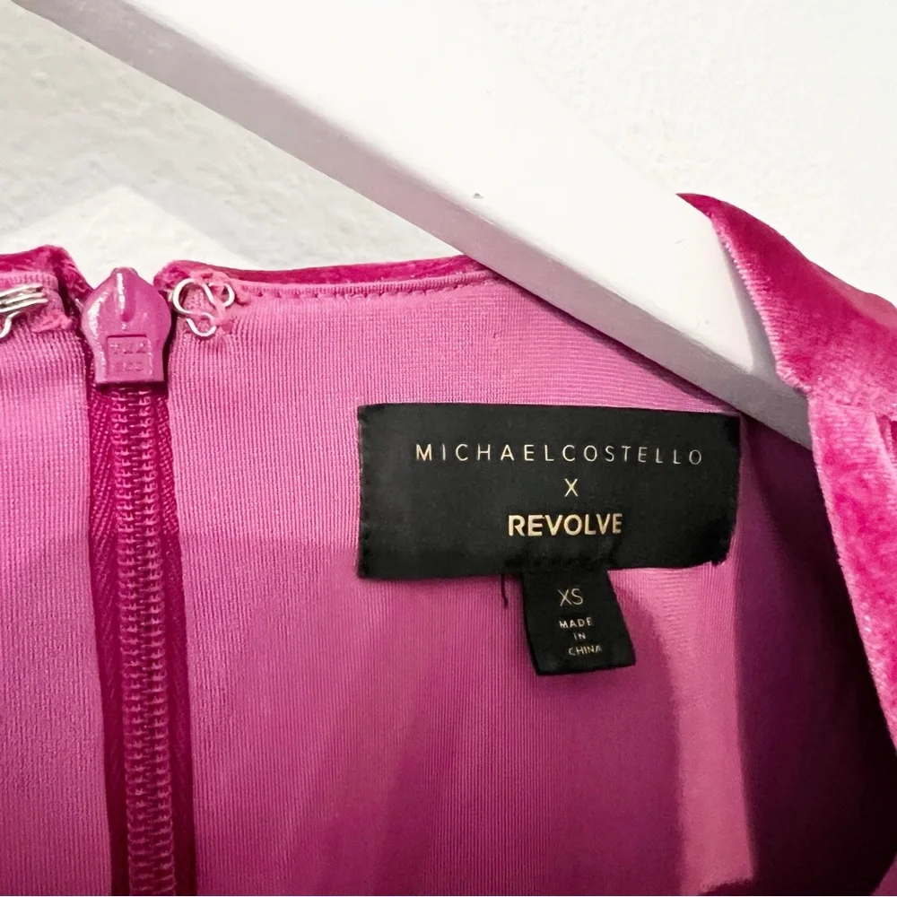 MICHAEL COSTELLO x REVOLVE Hollie Mini Dress in Magenta XS